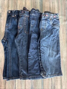 Lot of 4 Baby Denim Jeans (Sz: 18 mo)